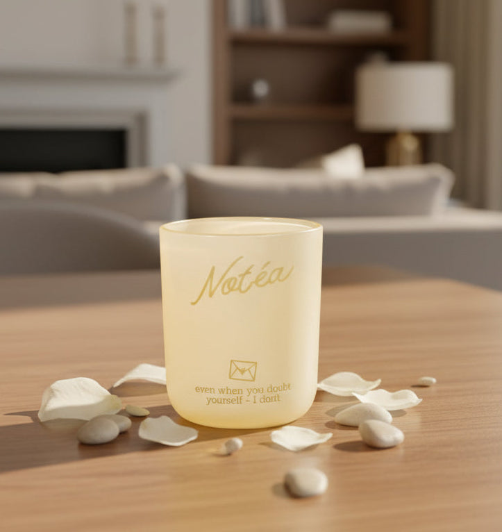 Soy Wax Engraved Message Gift Candle – Scented Luxury Peach Couture Aroma