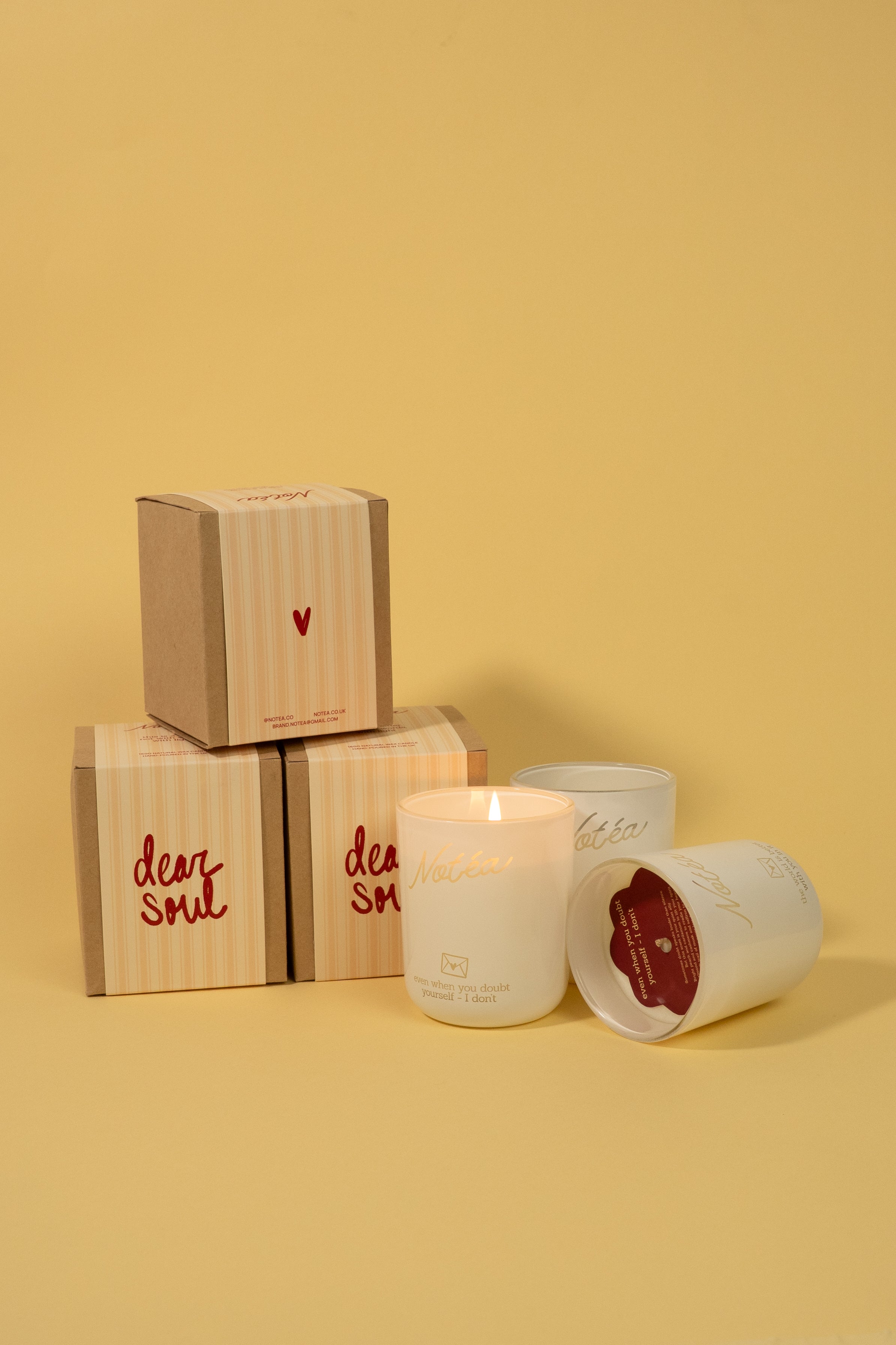 Soy Wax Engraved Message Gift Candle – Scented Luxury Warm woods and cashmere Aroma